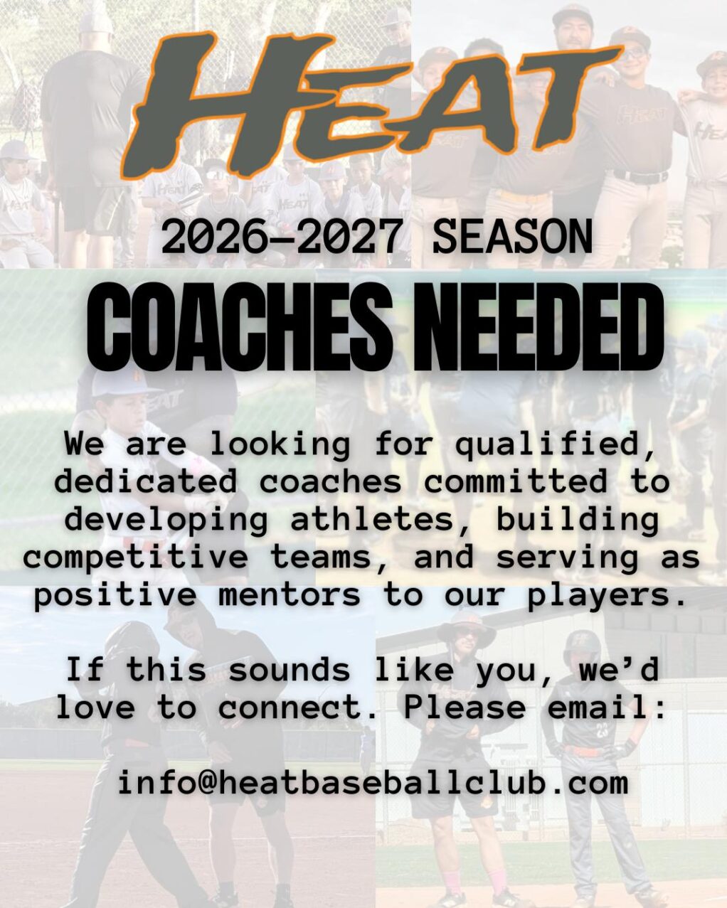 2026-2027 Season Coaches Needed